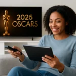 2026 Oscar Winners: Where to Stream the Biggest Films Right Now — AI-generated illustration