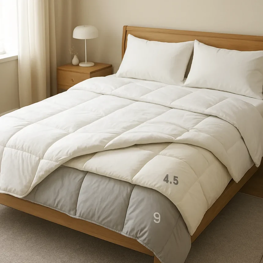 3-in-1 duvets transform sleep by eliminating seasonal switching — AI-generated illustration