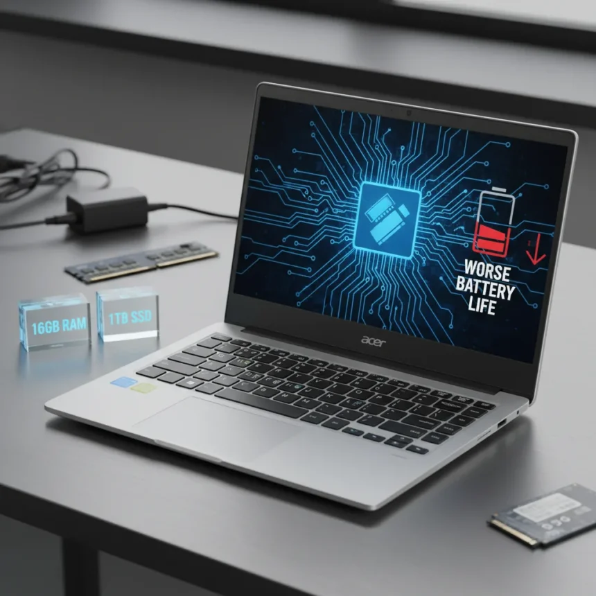 Acer Aspire Go 15 (2025) upgrades RAM but loses battery life