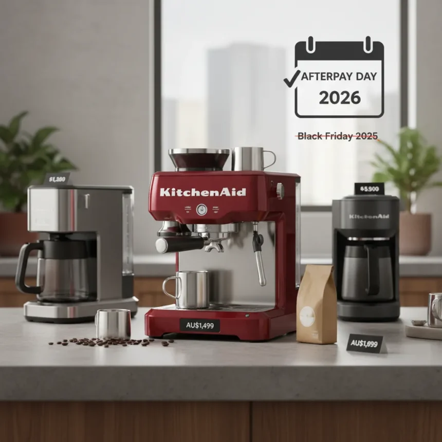Best coffee machine deals this Afterpay Day beat Black Friday 2025 — AI-generated illustration