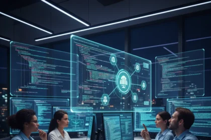 AI coding tools are now the default for top engineering teams — AI-generated illustration