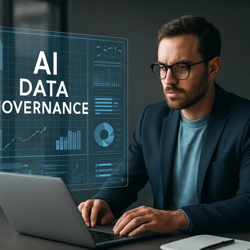 AI data governance is the real test of AI ambition in 2026 — AI-generated illustration