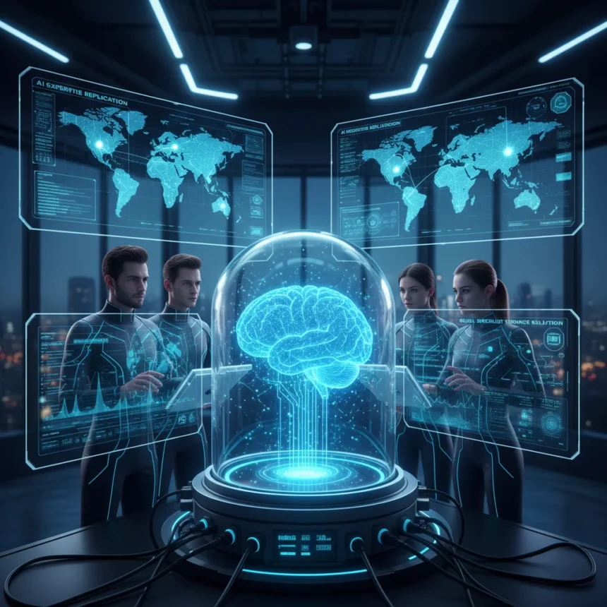 AI expertise replication startup tackles global specialist shortage — AI-generated illustration