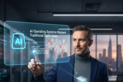 AI Operating Systems Replace Traditional SaaS Seats — AI-generated illustration
