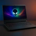 Alienware gaming laptops get OLED, Arrow Lake CPUs, RTX 50 GPUs — AI-generated illustration
