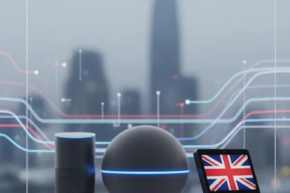 Amazon Echo devices get AI acceleration in UK rollout — AI-generated illustration