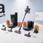 Amazon Big Spring Sale vacuum deals hit 50% off Dyson, Shark — AI-generated illustration