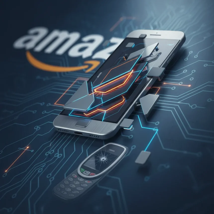 Amazon's Transformer project signals another smartphone gamble — AI-generated illustration