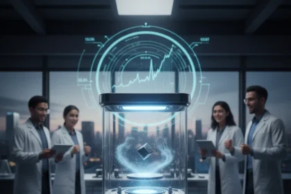 Ambient-pressure superconductivity record breaks 33-year stalemate — AI-generated illustration