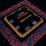 Amd ryzen 9000 series processor on a circuit board