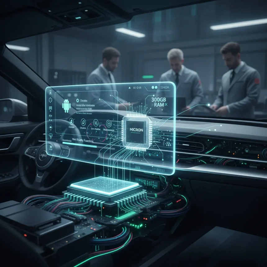 Android Automotive OS enters software-defined vehicles era — AI-generated illustration