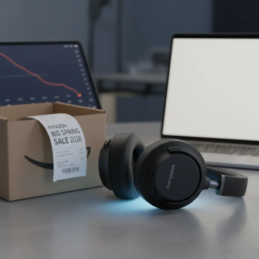 Soundcore by Anker Space One ANC Headphones Hit Rare Low Price — AI-generated illustration