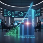 Enterprise AI Spending Doubles and Anthropic Is Winning the Budget War — AI-generated illustration