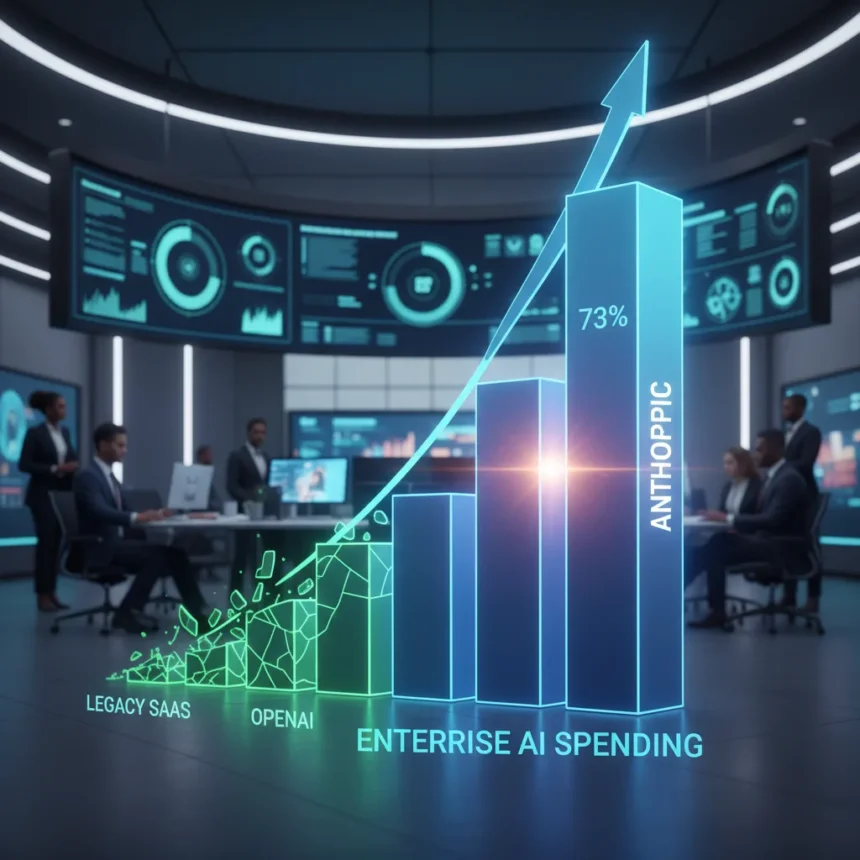 Enterprise AI Spending Doubles and Anthropic Is Winning the Budget War — AI-generated illustration