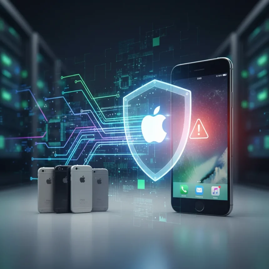 Apple's iOS security warning signals a shift in how it protects older devices — AI-generated illustration