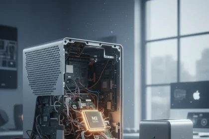 Apple Mac Pro discontinued after 20 years of stagnation — AI-generated illustration