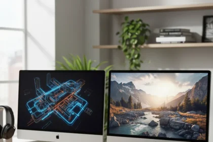 Apple Studio Display XDR nano-texture changes the glossy screen debate — AI-generated illustration