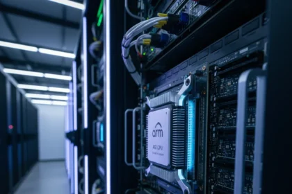 Arm AGI CPU breaks into data center silicon with 136-core flagship — AI-generated illustration