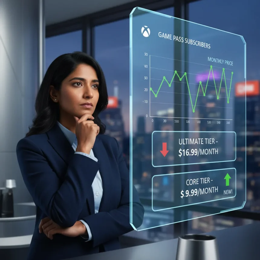 Asha Sharma's Game Pass Gamble: Cheaper Tiers After Price Hike — AI-generated illustration