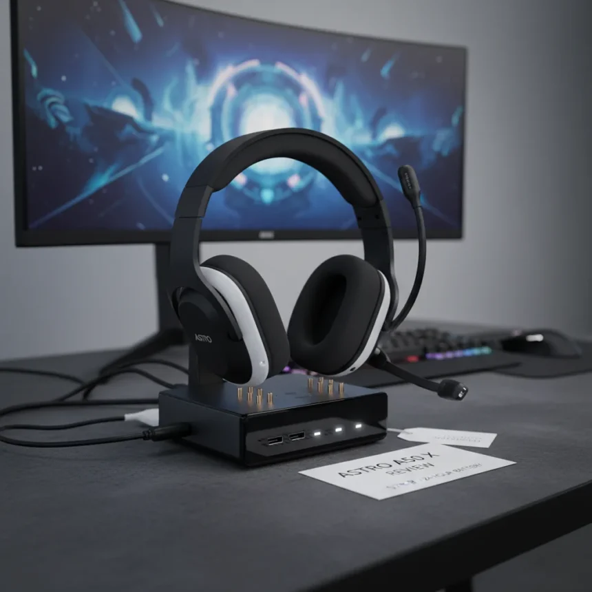 Astro A50 X Review: Premium Wireless Gaming Held Back by Base Station — AI-generated illustration