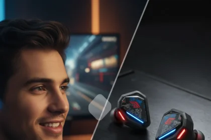 Asus ROG Cetra Open Earbuds Sound Great, Look Awful — AI-generated illustration
