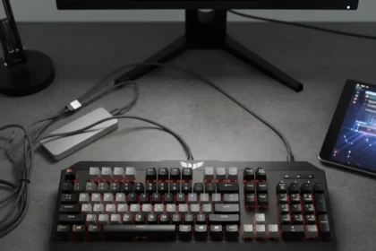 Asus TUF Gaming K3 Gen II: Elite switches can't fix flawed design — AI-generated illustration