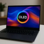 ASUS Zenbook A14 Has the OLED Display Apple Refuses to Give You — AI-generated illustration