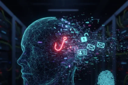 Aura data breach exposes 900,000 records via employee vishing — AI-generated illustration