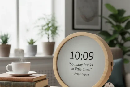 Author Clock Brings Literary Quotes to Every Minute of Your Day — AI-generated illustration