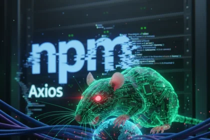 Axios npm supply chain attack deploys RAT to millions — AI-generated illustration