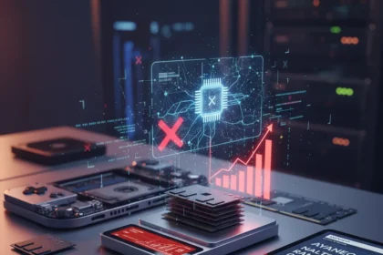 RAM shortage crisis forces AYANEO to halt NEXT 2 handheld sales — AI-generated illustration