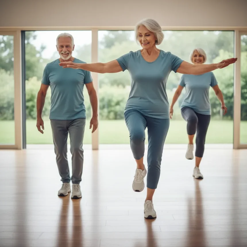 Balance exercises for over 70s: 3 moves to prevent falls — AI-generated illustration