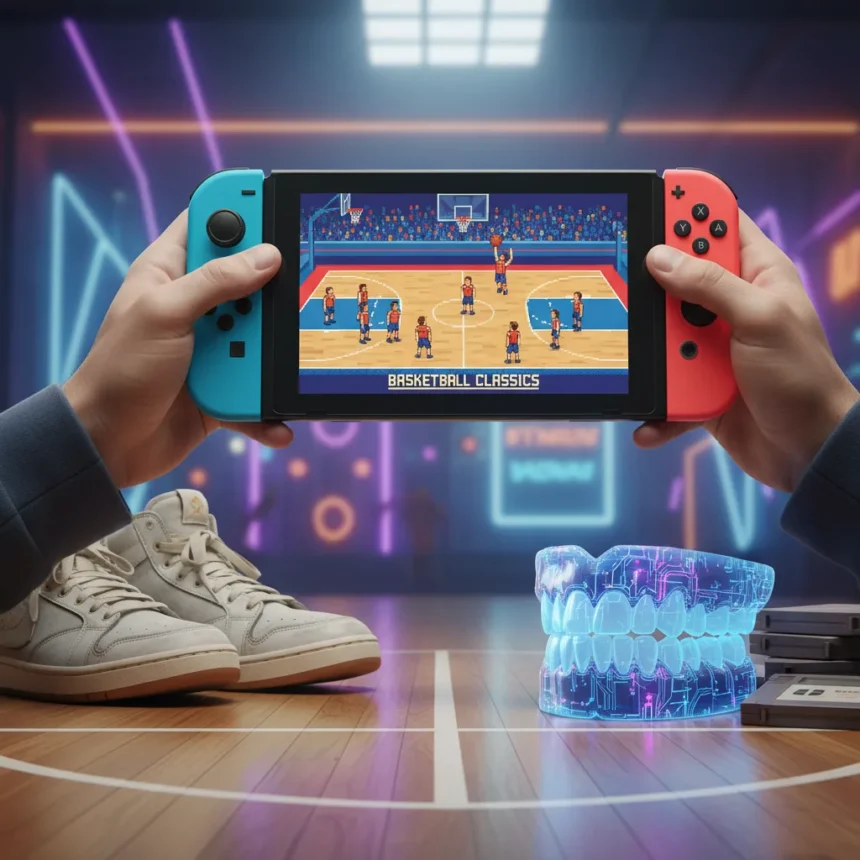 Basketball Classics Switch: Retro Arcade Depth With Real Teeth — AI-generated illustration