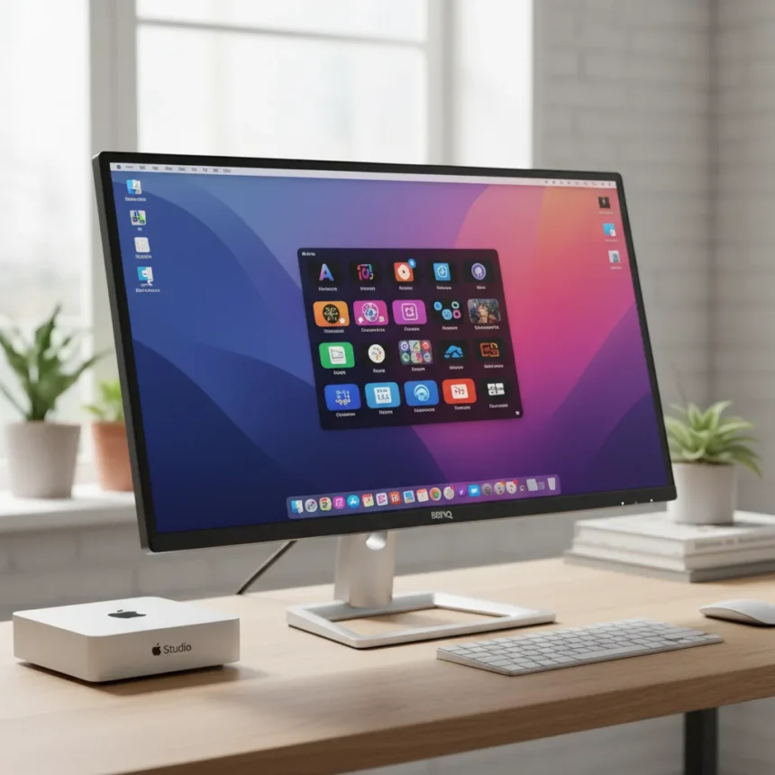 BenQ MA270S delivers Mac studio quality at half the Apple price — AI-generated illustration