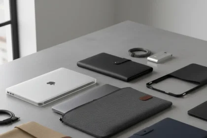 15-inch MacBook Air M5 cases: protection without the bulk — AI-generated illustration