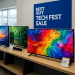 Best Buy Tech Fest Sale TV Deals: Up to 50% Off OLED and QLED — AI-generated illustration