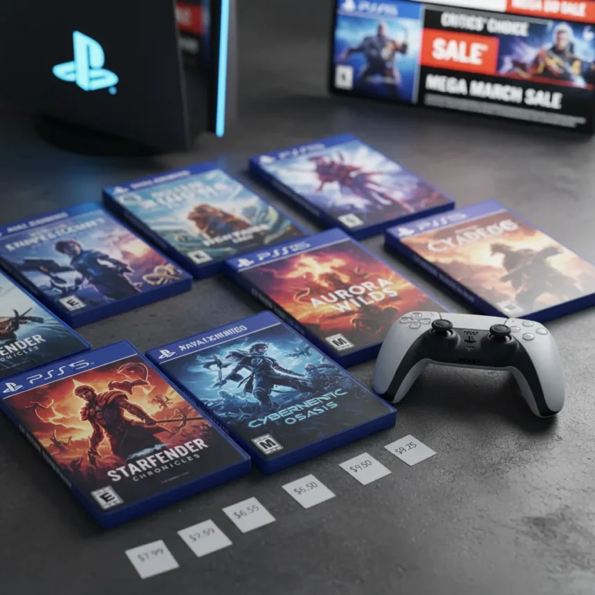 Best cheap PS5 games under $10 with 100+ hours — AI-generated illustration