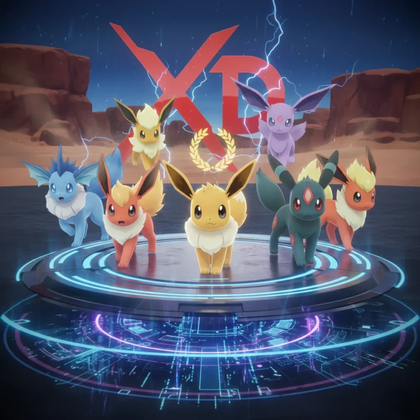 Best Eevee evolution for Pokémon XD: Gale of Darkness — AI-generated illustration