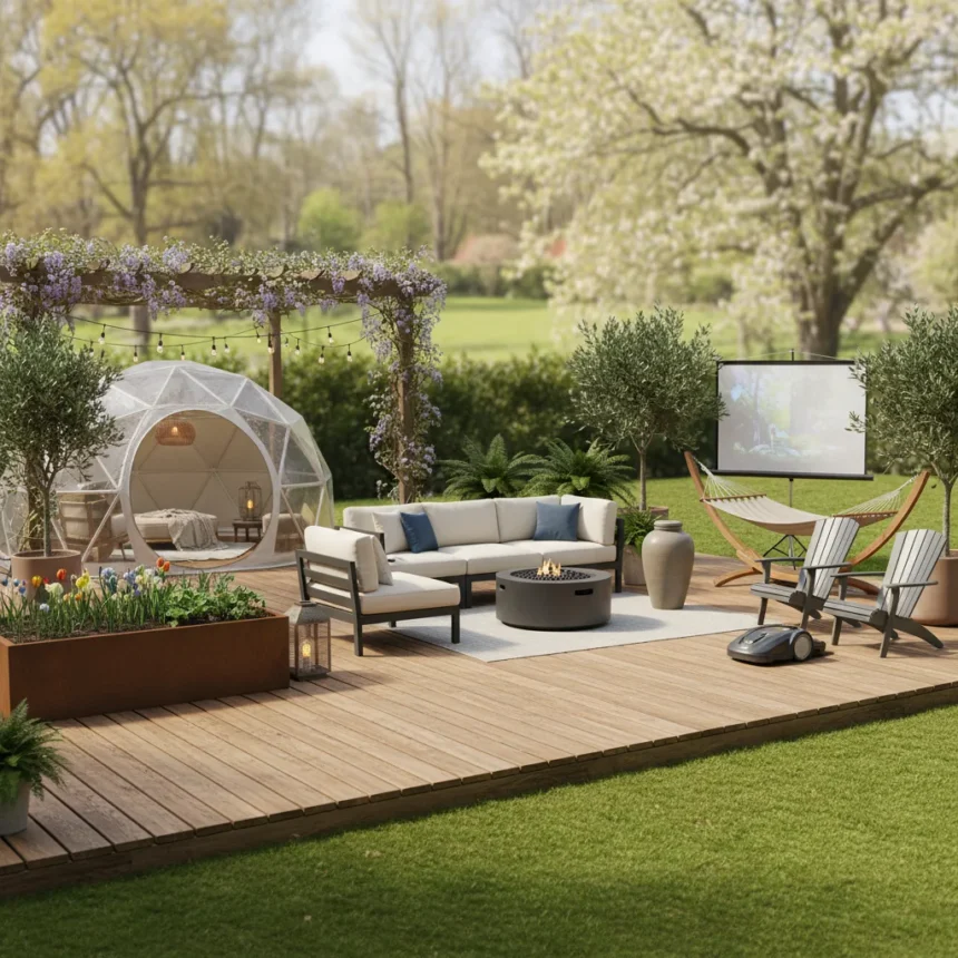 12 Best Outdoor Items to Transform Your Yard This Spring — AI-generated illustration
