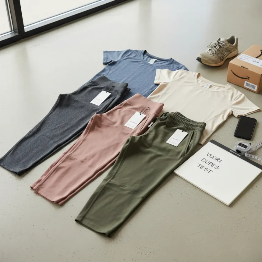 Best Vuori dupes under $50 on Amazon, tested and ranked — AI-generated illustration