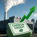 Big Tech Carbon Credit Surge Exposes the AI Emissions Problem — AI-generated illustration