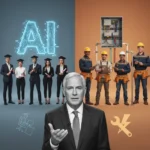 AI job obsession is misguided, BlackRock CEO warns grads — AI-generated illustration