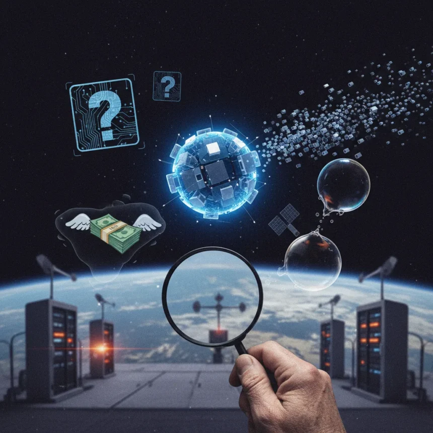 Blue Origin's orbital data center plan faces a credibility crisis — AI-generated illustration