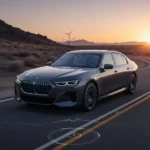 BMW i7 M70 xDrive: $192K Electric Sedan Trades Speed for Heft — AI-generated illustration