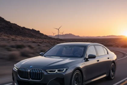 BMW i7 M70 xDrive: $192K Electric Sedan Trades Speed for Heft — AI-generated illustration