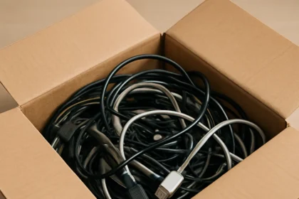 Why a Box of Random Cables Is the Smartest Thing You Own — AI-generated illustration