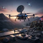 BRINC Guardian drone redefines first responder range with Starlink — AI-generated illustration