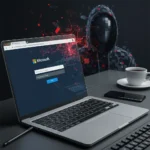 No-code app builder Bubble.io hijacked for Microsoft phishing — AI-generated illustration