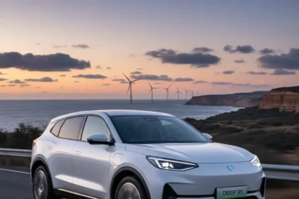 Changan Deepal S05 Takes Aim at Family EV Market — AI-generated illustration