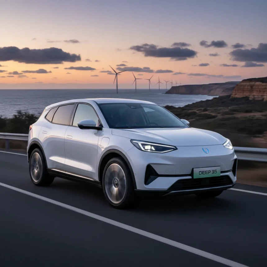 Changan Deepal S05 Takes Aim at Family EV Market — AI-generated illustration